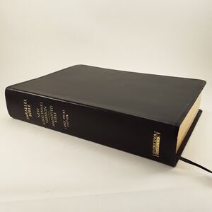Large Print NKJV-Amplified Parallel Bible Old New Test 1987 Black Bonded Leather